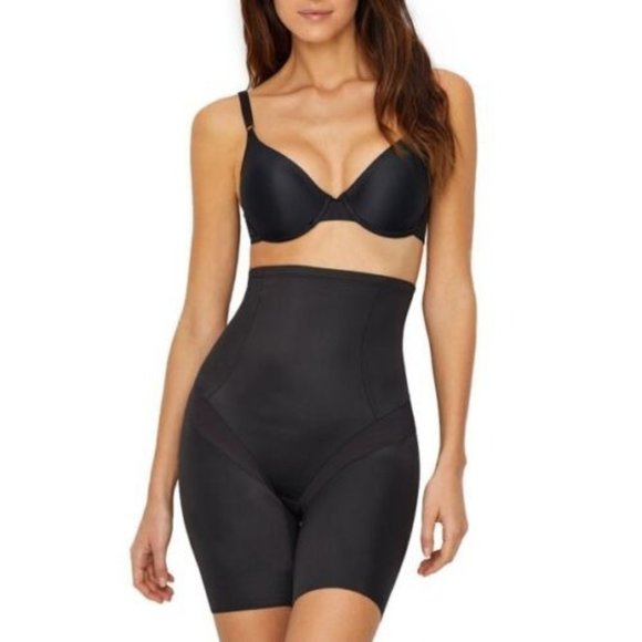 Miraclesuit Cool Choice Hi-Waist Thigh Slimmer 2409 NWT Black‎ $59 2XL - Picture 1 of 2